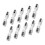 Electrical Terminals Block with 0.5 -2.5Mm² Wire Ranges-Black 1