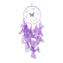 Feathered Dream Catcher Bedroom Wall Hanging Decoration-Purple