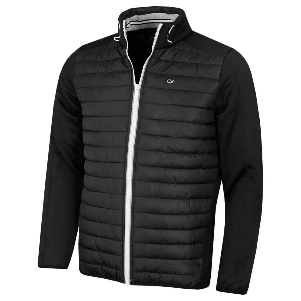 Calvin Klein (Xxxxl, /Silver) Mens 2026 Ck Hybrid Insulate Lightweight Golf Jacket Black