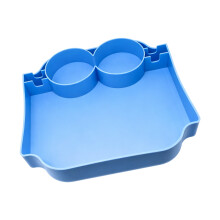 Draagbare plastic strandtas opbergbak voor eten drinken-Blauw