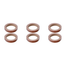 6Rolls Self-Adhesive Coffee Wood Grain PVC Edge Banding for Home Decor
