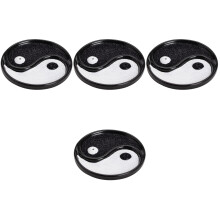 4St Retro Keramische Wierookbrander Met Kristallen Bol Ornament