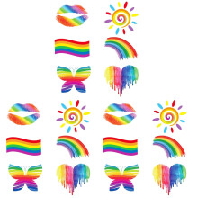72St Tijdelijke Tattoos Stickers Mix Wegwerp Kleurrijk