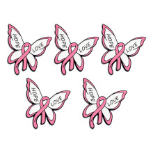 1/5/10/20/50 Stück rosa Band Schmetterling Brosche-5