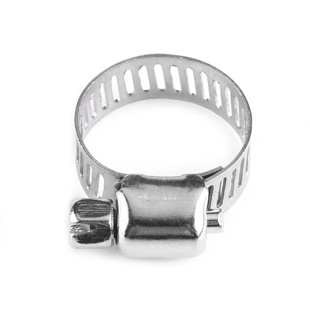Stainless Steel Worm Clamps 13-19mm 10 Pack