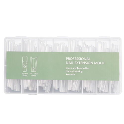 Sandwich Nails Double Forms 240Pcs Long Nail-long trapezoid