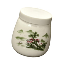 Classical Chinese Ceramic Cookware 220ml-Green mountains and