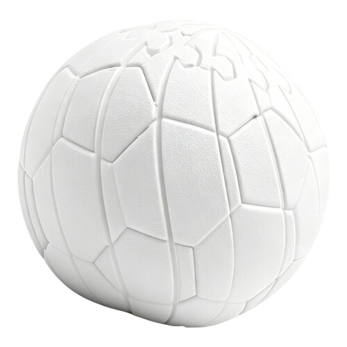 3D Printed Transformable Ball Fidgets Toy Squeeze-White