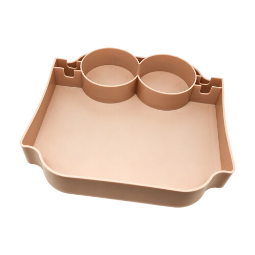Convenient Beach Bag Storage Tray with 2 Cup Holders for-beige1