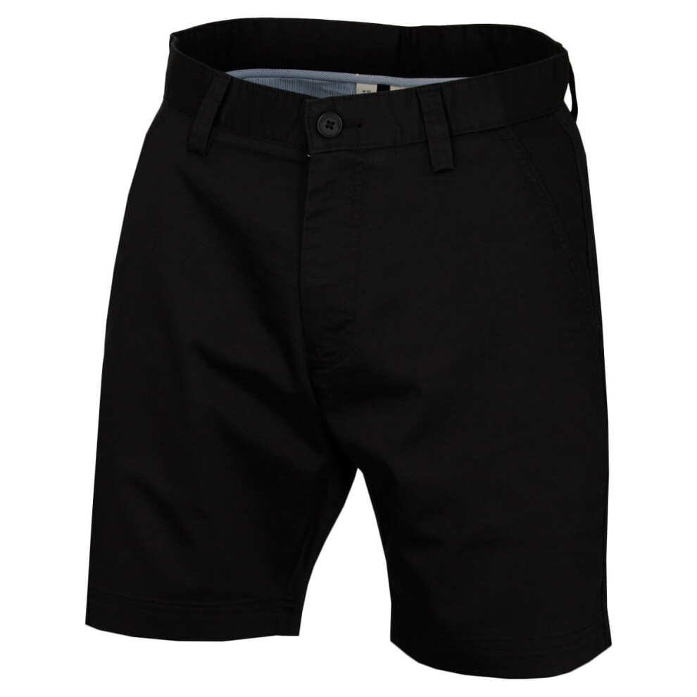 Calvin Klein (34" Waist, ) Mens 2026 Campus Chino Lightweight Stretch Golf Shorts Black