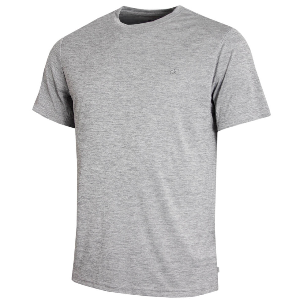 Calvin Klein (Xxl, Silver) Mens 2026 Harlem Quick Drying Crew Neck Lightweight Golf T-Shirt Not,Specified