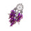 Attrape-rêves à plumes élégants, perles colorées faites à-Violet 1