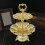 2 Tier Gold Alloy Cupcake Stand 1