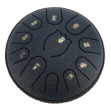 11 Note Steel Tongue Drum 6 Inch Navy Blue