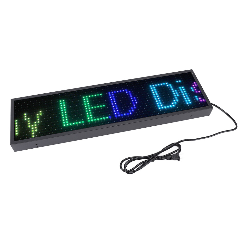 Outdoor LED Sign 100x19cm Full Colour Scrolling