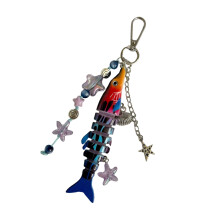 Lifelike Moving Fish Lure Keychain Key Holder-pattern 4