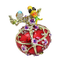 Wedding Jewelry Display Case Double Bird Shape Jewelry-Red