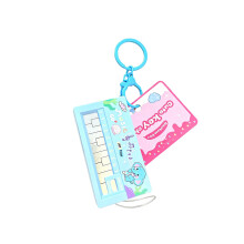 Playful Cartoon Animal Piano Keychain For Stress Relief-Blue