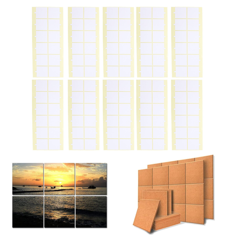 10 Sets Soundproofing Foam Double Sided Squares