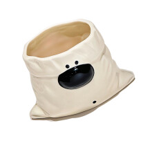 Launische Keramikbecher in Hundeform, perfekte Größe für-Weiß