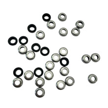 Rondelle de vis d'oreille de tambour en-Caoutchouc transparent