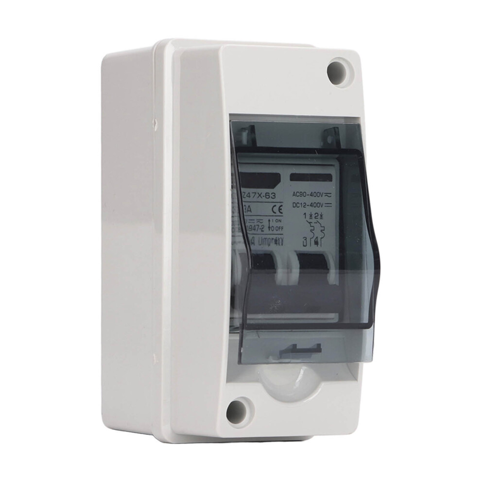 2P 63A DC MCB Solar PV Isolator Waterproof IP65