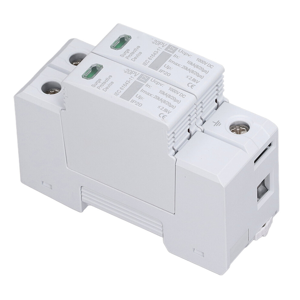 DIN Rail PV Surge Protector 20kA 1000V