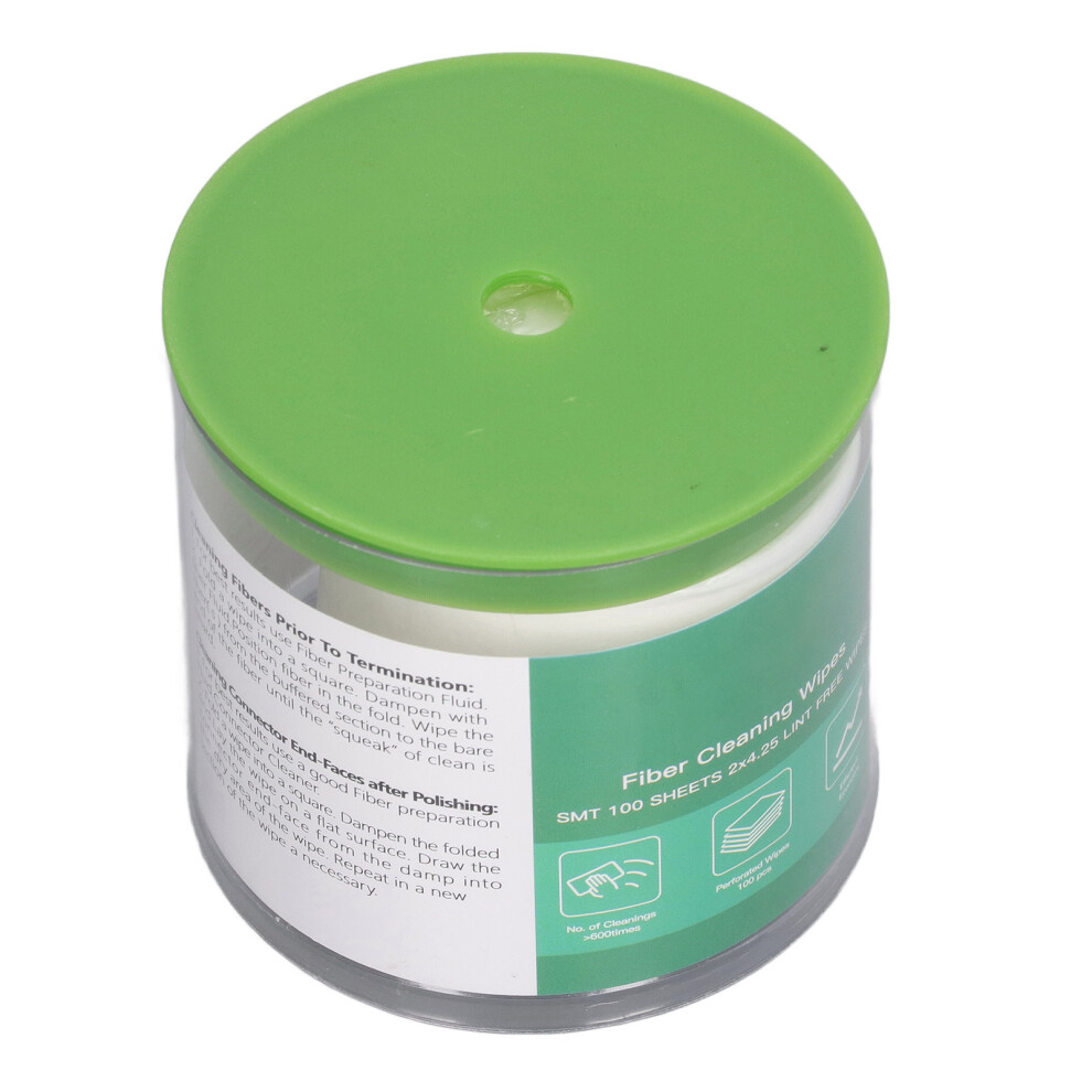 Fibre Optic Wipes 100 Sheets Dust Free Cleaner