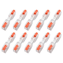 Bornes de fil en plastique multifonctions, 10 pièces,-Orange