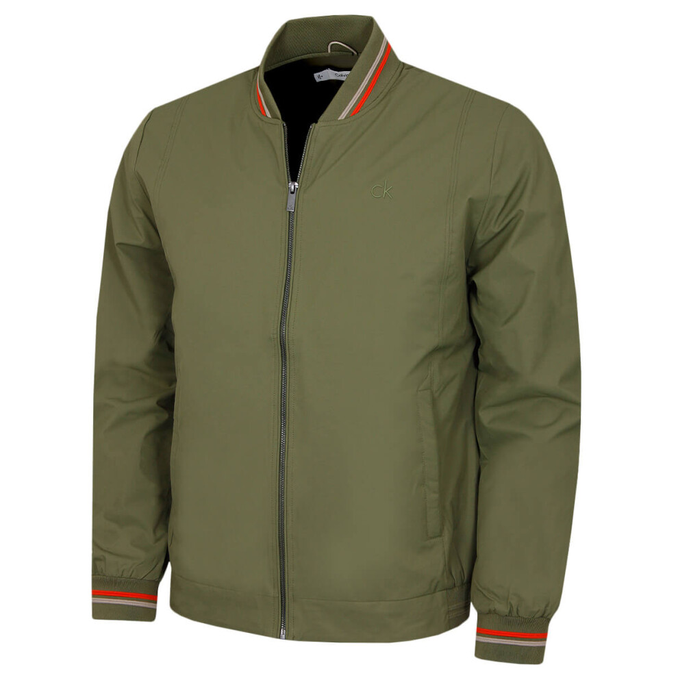 Calvin Klein (M, Khaki ) Mens 2026 Fremont Classic Stylish Bomber Jacket Green