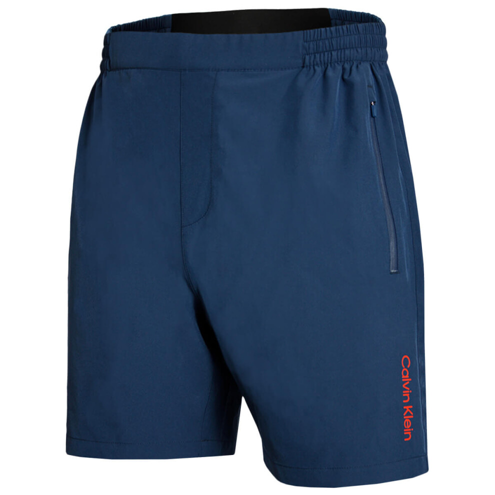 Calvin Klein (Xxl, Ocean) Mens 2026 Versa Lightweight Technical Holiday Sports Shorts Dark