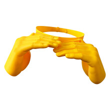 3D-geprint handgebaar zonnehoed nieuwigheid hoofdband-Geel