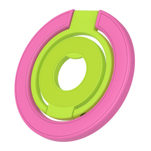 Supports pliables support de téléphone-rose rouge herbe verte