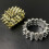 Retro Punk Style Rivet Elastic Bracelet Comfortable-black 4