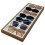 Sturdy Wood Multiple Pair Sunglass Holder Showcases 7-White 7
