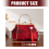 Retro Shoulder Bag with Chain Strap Messenger-Red with tassels 4