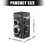 Travel Camera Double Lens Digital Camera 32GB Space-Black 4