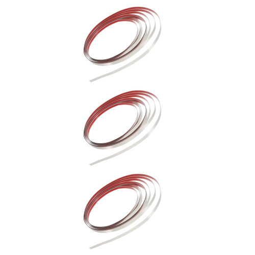 3Rouleaux Moulure Adhésive À Coller Pour Déco Murale Argentée