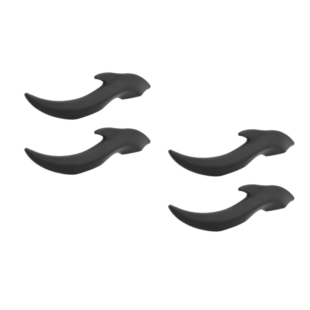 2Pairs Car Roof Horns Dragon Sticker Exterior Decor Black 3321272319759