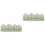 2Pièces Support Brosse Peinture Vert Céramique Élégant Décor Bureau 1