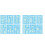 12Pcs Blue Waterproof Decorative Stickers for Festivals 1