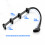 Câble d'alimentation IDE 40 cm 4 broches avec 1 entrée et 4 3