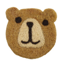 Bear Felt Coaster Heat Insulated