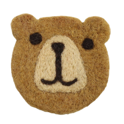 Bear Felt Coaster Heat Insulated
