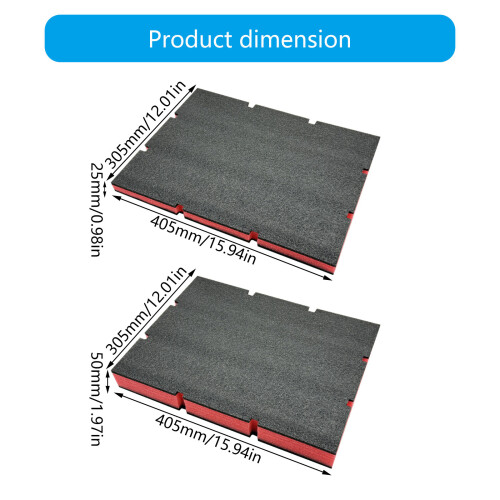 Kit d'insertion en mousse Double couche pour boîtier MWQ 2