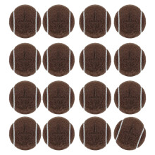 Noise Reducing Chair Leg Glides Nonslip Felt Rubber-brown