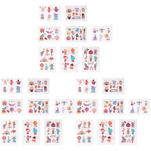 Eco-Friendly Kids Stickers Multi Cartoon Clown Temporary Decor