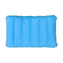 Bequemes aufblasbares Nackenkissen mit ergonomischer-Hellblau