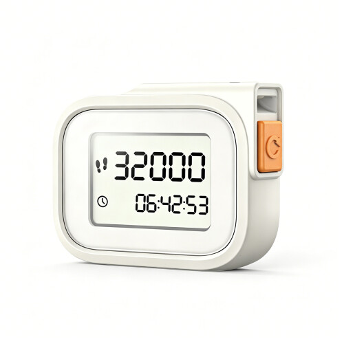 Petit compteur de pas numérique portable avec affichage clair