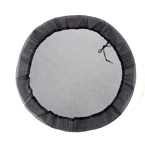 Die obere Abdeckung der feinmaschigen Regenfässer-Schwarz 80cm